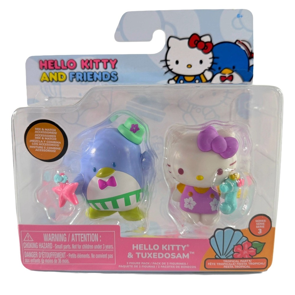 Sanrio Hello Kitty & Tuxedosam Figure Pack New Tropical Party Series 3